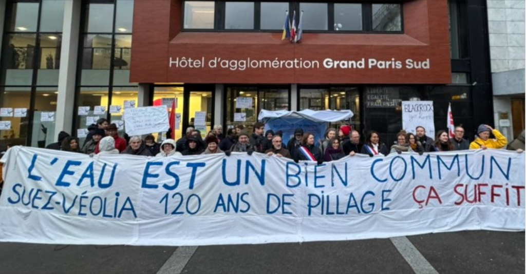 Manifestation Régie eau Grand Paris